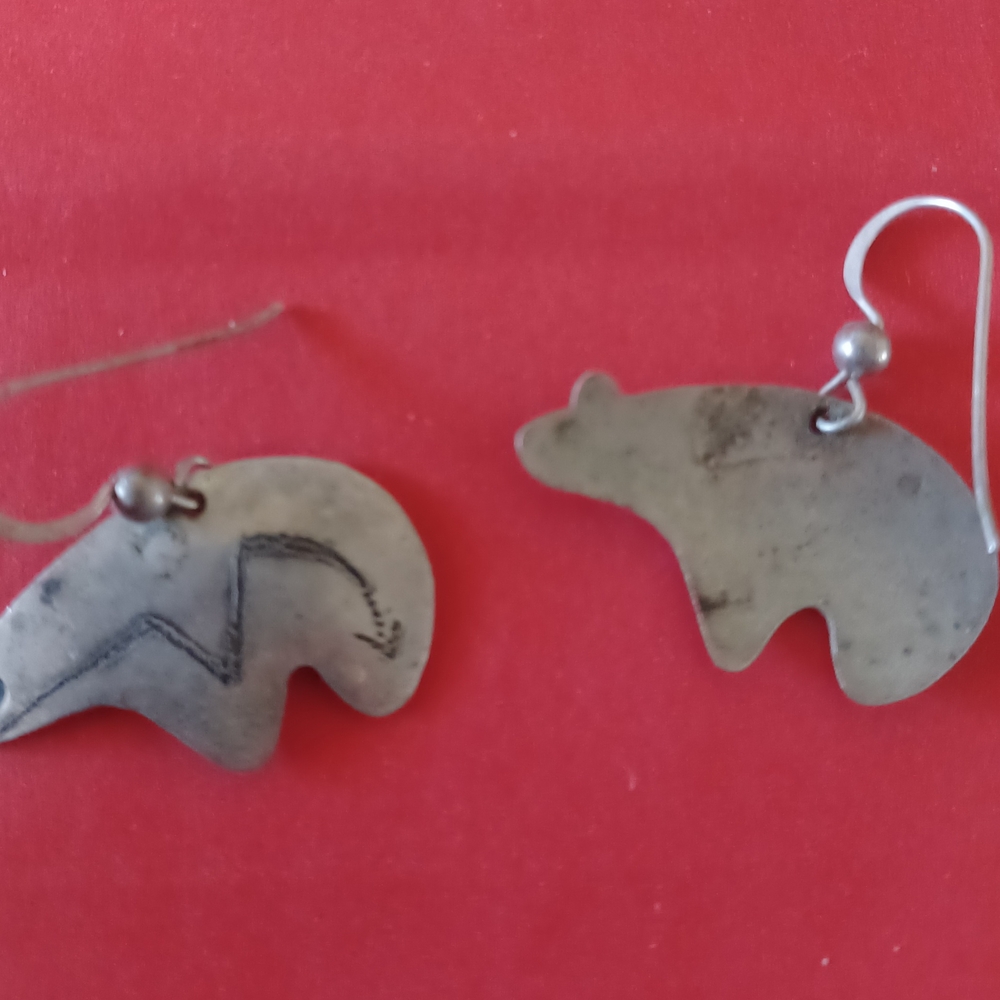 Unique Animal Shaped Silver Earrings